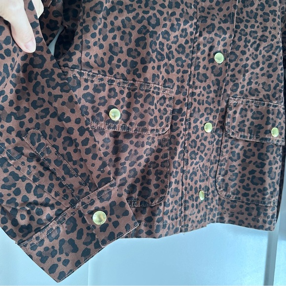 J Crew Factory • NWT • Leopard Print Field Jacket - Picture 8 of 15